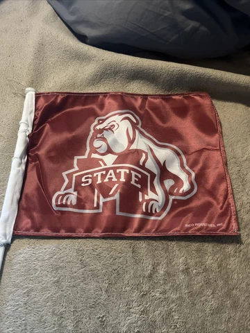 Mississippi State Bulldogs 11X14 Window Mount 2-Sided Car Flag Cover