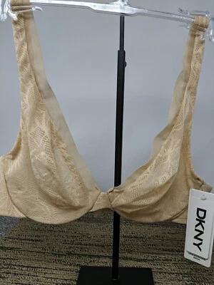 DKNY SIGNATURE UNLINED CUPS BRA SIZE 34B STYLE DK1024 COLOR 1AP NWT - Image 1 of 4