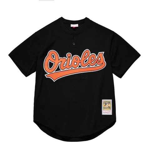 Mitchell & Ness Black MLB Baltimore Orioles Roberto Alomar 1997 BP Pullover Cover