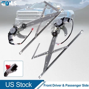 Pair Front Window Regulator For Honda Accord 2-Door 1998-02 Left Right w/ Motor - Picture 1 of 21
