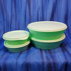 Tupperware Kanister Stil Schüsseln mit Deckel 4er Set Pistazie NEU - Bild 1 von 3