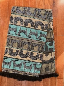 South Africa Table Runner Tapestry 66"L x 17.5"W Animal Print 8th Avenue - Picture 1 of 3
