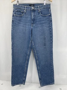 Free Assembly 90s Straight Stretch Cotton Denim High Rise Jeans Womens Sz 10 NEW - Picture 1 of 10