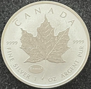 2015 1 Oz .9999 Canada Silver Maple Leaf W/E=mc² Privy Mark 100th Anniversary!! - Picture 1 of 2