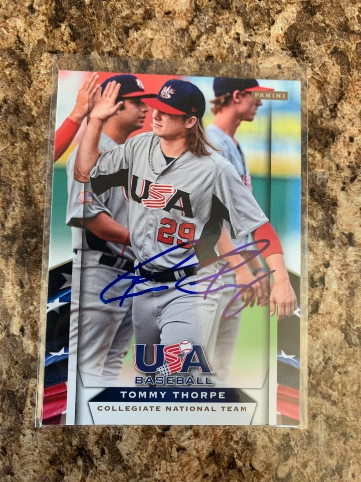 Tommy Thorpe Signed 2013 Panini USA Baseball Collegiate National Team Cubs  - Image 1 of 1