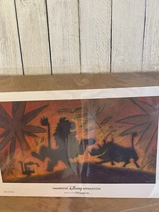 Disney Animation Immersive Experience Poster 2023 Lion King 14" x 9" Rare - NEW - Picture 1 of 6