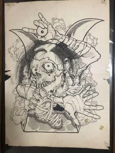Rare! PUSHEAD 80s bacteria pushead poster zorak - Picture 1 of 10