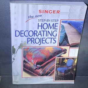 SINGER Sewing fabric New Step-by-Step Home Decorating Projects paperback book - Picture 1 of 7