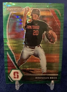 2021 Panini Prizm Draft Picks Brendan Beck Green Pulsar Prizm SP #PDP55 Yankees - Picture 1 of 2
