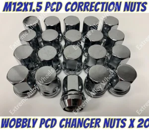 Alloy Wheel Wobbly Nuts x 20 M12x1.5 Fit Alfa Romeo 6 75 90 Giulietta Gtv Spider - Picture 1 of 2