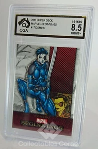 2011 Upper Deck Marvel Beginnings Domino Card Graded 8.5 (cc) - Foto 1 di 2