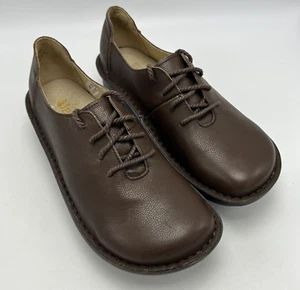 Alegria Shoes Womens 7-7.5 Casual Work Brown Leather EU 37 Lace Up Model Dil-189 - Picture 1 of 8