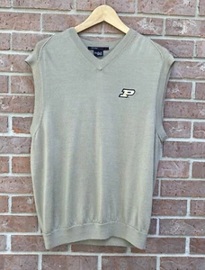 Nike Tiger Woods Collection Purdue Boilermakers Wool Pullover Golf Vest Medium - Picture 1 of 7