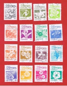 Nicaragua #1209-1224 VF used Flowers Free S/H - Picture 1 of 1