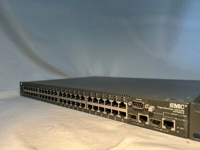 SMC SMC6750L2 TigerSwitch 48-Port Managed Ethernet Switch Powers On - Image 1 of 4