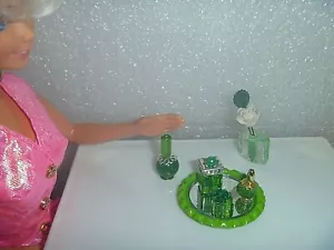 Tiny Bead Parfüm Waschtisch Set/Spiegel für Barbie, Puppenhaus oder Curio ~*~ SGS-7 - Bild 1 von 5