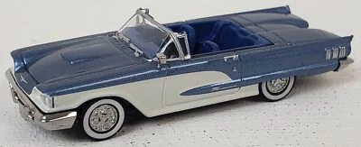 Brekina NEW HO Scale Ford 1960 Thunderbird Convertible in Metallic Blue & White - Image 1 of 4
