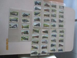 Gallaher Trains of the World 1937 Full Set of 48 cards in plastic sleeves - Picture 1 of 11