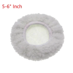Soft Wool Buffing Polishing Waxing Pads Hook & Loop Discs for Car Auto 5-6" Inch - Picture 1 of 7