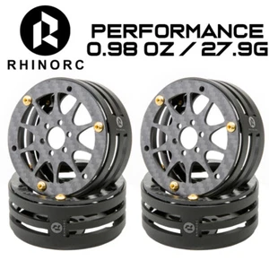 Rueda sobre orugas RhinoRC estrecha fibra de carbono aluminio 2,2 pulgadas RC eje MOA - Imagen 1 de 28