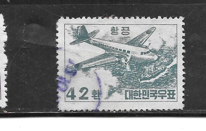 COREA DEL SUR SC# C11 1953 42 WON USADO XF CORREO AÉREO SELLO ANTIGUO Foto 1 de 1