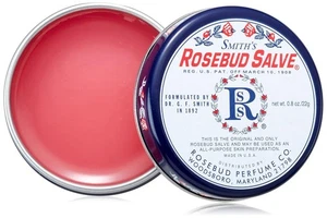 Rosebud Salve Tin, .8 Ounce 0.8 (Pack of 1), Pink  - Picture 1 of 5