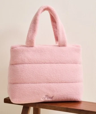 BOLSO DE MANO VICTORIAS SECRET ROSA SHERPA POLAR LOGO con cremallera ¡NUEVO CON ETIQUETAS ENVÍO GRATUITO! Foto 1 de 3