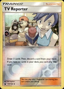 Pokemon Reverse Holo TV Reporter SM - Celestial Storm 149/168 LP - Picture 1 of 2
