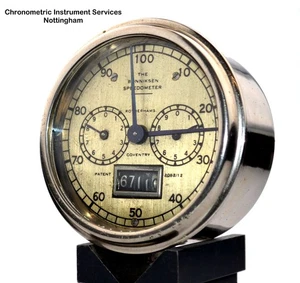 Bonniksen 100 mph Time and Distance Speedometer, Brough Superior - Picture 1 of 9