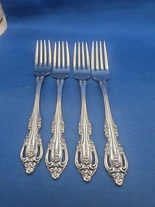 Lote de 4 tenedores de cena de acero inoxidable Oneida BRAHMS 7 1/4" - Imagen 1 de 5