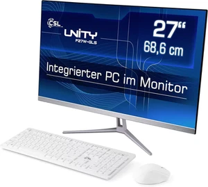 All-In-One-PC Windows 11 CSL Unity 27" Intel Computer schlank & lautlos 512/16GB - Bild 1 von 5