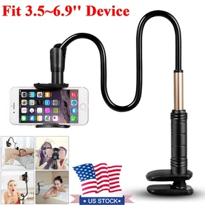Support universel pour téléphone portable paresseux col de cygne lit flexible bureau table clip - Photo 1 sur 10