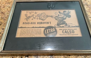 Calso Benzin Premium Mickey Mouse Promo gerahmt - Bild 1 von 4
