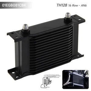 Universal 16 Row AN6 Engine Transmission Aluminum Oil Cooler 128MM 9/16-18 UNF - Picture 1 of 13