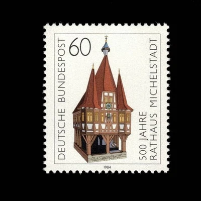 Germany, Scott 1412, Michelstadt Town Hall, 1984, MNH, 110353 - Image 1 of 2