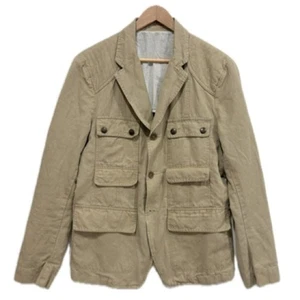 Just Cavalli Military Cargo Pocket Blazer Jacket Mens Size 50 M Khaki Utility - Picture 1 of 13