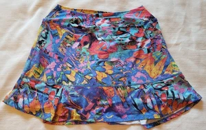 Damen DONA JO bunte Blumen Skort Rock mit Stretch Golf Tennis, Größe 3 - Bild 1 von 3