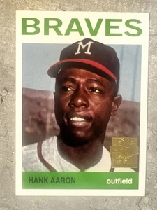 Hank Aaron 1999 Topps Commemorative #11-  1964 Reprint #300 - Braves - Picture 1 of 2