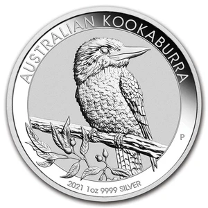 2021 Australia 1 oz Silver Kookaburra BU - Picture 1 of 6
