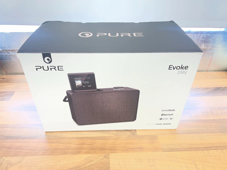 Pure Evoke Play DAB+/FM/Internetradio WLAN Bluetooth HiFi Anlage Kaffee Schwarz - Bild 1 von 4