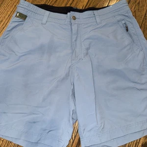 Howler Bros Herren Badehose Boardshorts Größe 35 grau blau Reißverschlusstaschen 8” - Bild 1 von 9