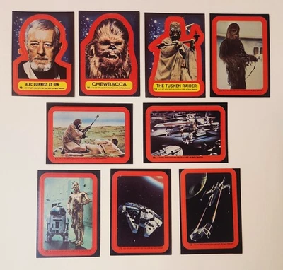 1977 Topps Star Wars Series 2 Conjunto de Adesivos 9/11 Muito Bom!  Ver descrição - Imagem 1 de 4