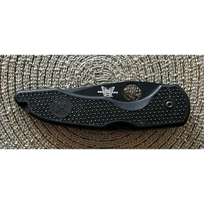BENCHMADE 154cm 1/2 Serrated Black Made In USA - Image 1 of 4