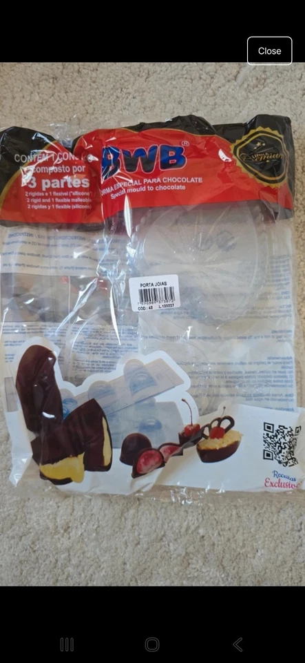 BWB 3 part chocolate mould heart box - Image 1 of 1