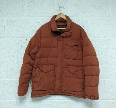 Timberland Weathergear Down Puffer Jacket Coat Red Outdoor - Size M - Image 1 of 4