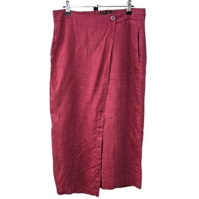 Pantalones cortos cruzados Stella Carakasi para mujer 100 % cáñamo talla pequeña pierna ancha Foto 1 de 4