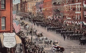 Rochester Industrial Exposition Parade Rochester New York 1909 Postkarte - Bild 1 von 2