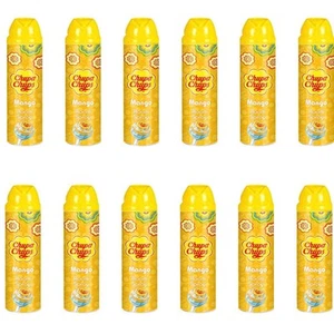 12PK Chupa Chups Spray Air Freshener Home/Room Deodoriser 300ml Mango Yellow - Picture 1 of 2