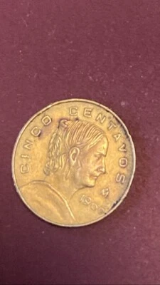 🪙1966moneda Josefa Ortiz De Domínguez M. de 5 centavos,Estados Unidos Mexicano - Imagem 1 de 2