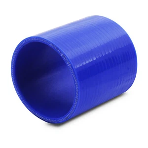 UNIVERSAL 89MM 3.5" SILICONE HOSE STRAIGHT PIPE TURBO INTAKE COUPLER JOINER BLUE - Picture 1 of 8